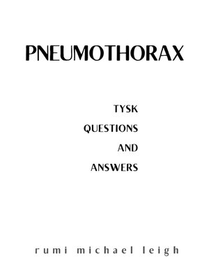cover image of Pneumothorax